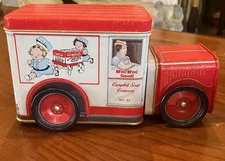 Rare 1995 vintage Campbell’s soup tin truck with wheels