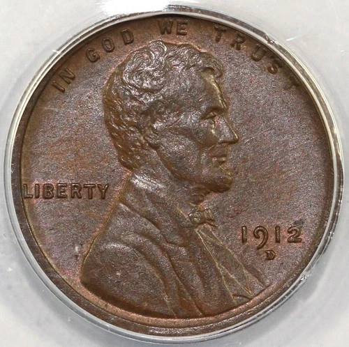 1912-D 1c Lincoln Cent ANACS AU 58