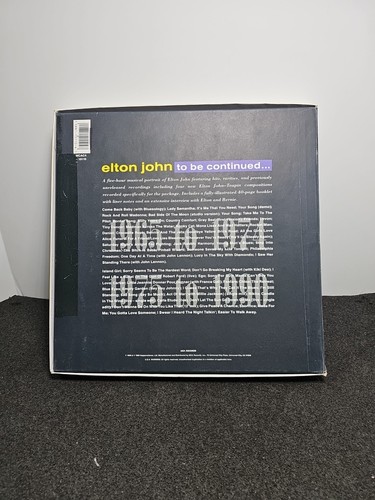 Elton John, Tape To Be Continued, box set still sealed cassettes, mcac4, 10110 - Picture 12 of 12