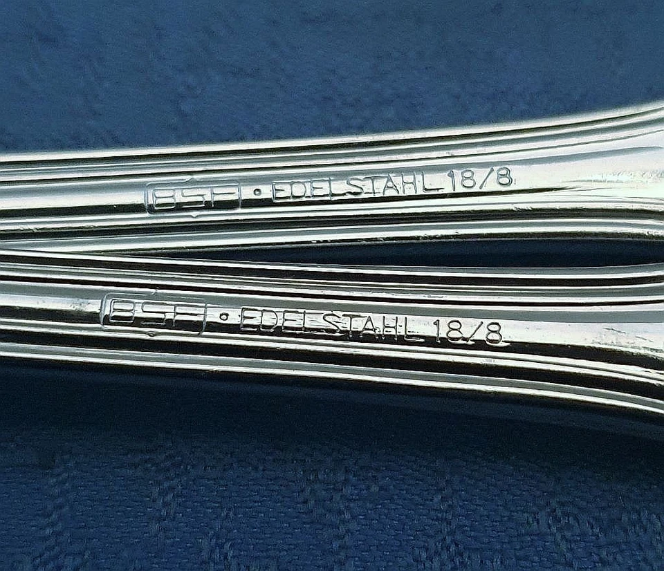 19 Wunderschöne Besteckteile BSF Augsburger Faden Edelstahl 18/8 - Bild 4 von 4