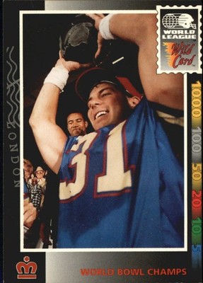 B1068- 1992 Wild Card WLAF World League FB Cards -You Pick- 15+ FREE US SHIP