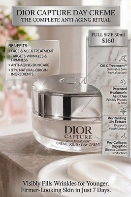 Dior Capture OX-C Treatment Day Crème -50ml full size fresh sealed 2026 ed