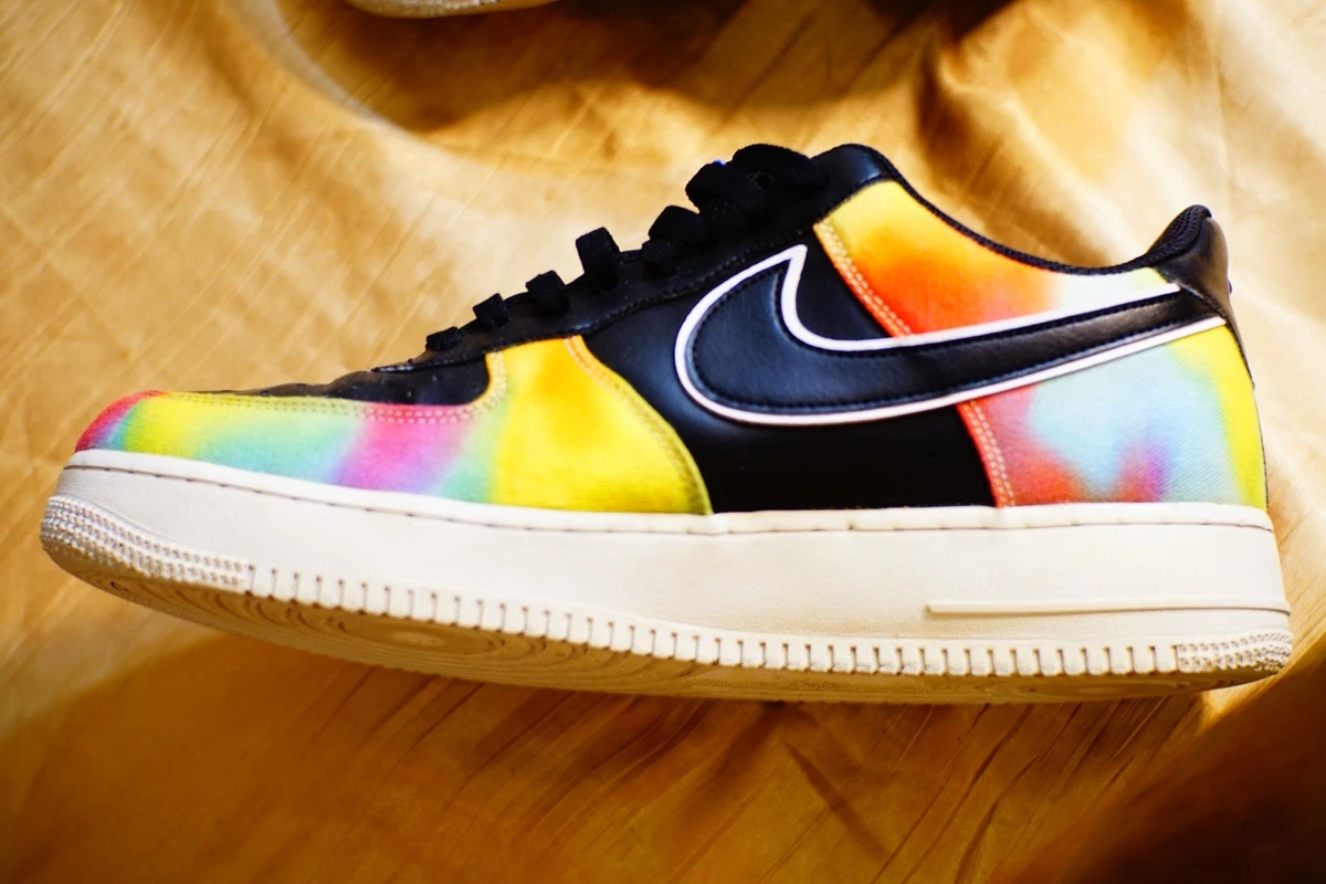 Authentic Nike Air Force 1 Low Tie Dye Black Sz 11.5 | eBay