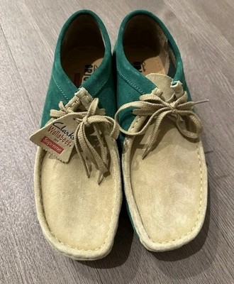 Supreme x Clarks Originals S/S 2015 Wallabee Low green Size 9.5