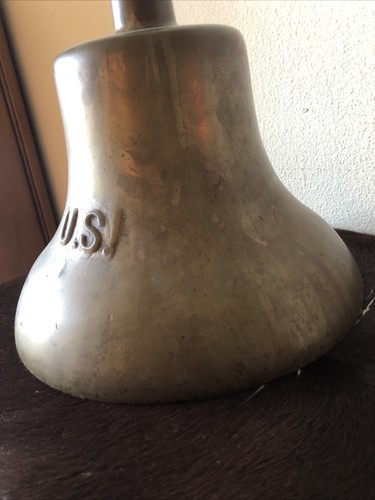 WW11 United States Navy Messing vernickelt nicht mehr produziert nautische Schiffe 10" Bootsglocke - Bild 6 von 16