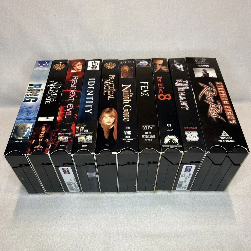 Lot of 10 Horror/Thriller VHS The Ring Devils Advocate Resident Evil Rose Red… - Image 4 of 4