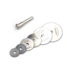 6pcs Circular Saw Disc Set Dremel Mini Drill Rotary Tool Wood Cutting Blade