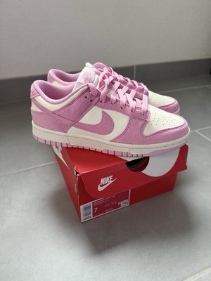 Nike Dunk Low WMNS Damen Sneaker Low Top Rosa/Weiß EU 38 US 7 Schnürung