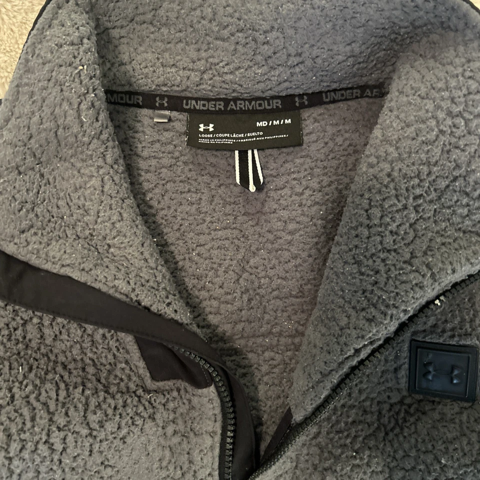 Men’s Under Amour Winter Jacket Medium Grey - Image 2 of 4