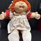 VTG 1984 Cabbage Patch Kids Doll Leora Minna Green Eyes Red Hair 1 Dimple 3900