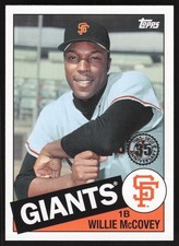 2020 Topps Update #85TB-39 WILLIE MCCOVEY 1985 Baseball 35th Anniversary Giants