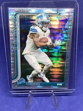 2025 Topps Chrome Football Pulsar Parallel #101 Jahmyr Gibbs Detroit Lions 