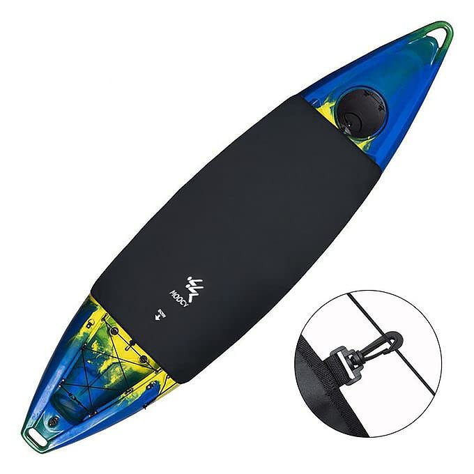 Universal Kayak Cockpit Drape Cover, Waterproof Seal Cockpit Cover with Hook Hol