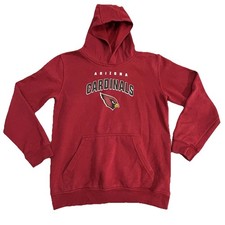Arizona Cardinals NFL TEAM Kids Youth Red Black Hooded Sweatshirt ✅ Size L 14/16