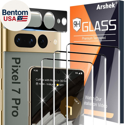 [3+1 Pack] for Google Pixel 7 Pro Screen Protector, 9H Tempered Glass, Ultrasoni