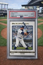 2009 Topps Ichiro Suzuki Ticket to Stardom Gold 14/50 PSA Pop 1 Mariners Rare