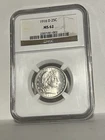 1916 D Barber Quarter NGC MS 62 Silver 25c Bright White Spot Free Coin!