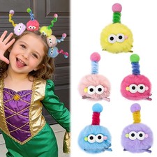 5 Pieces Crazy Hair Day Accessories for Girls, Cute Crazy Hair Clips for Girls,