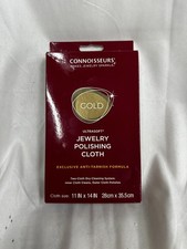 Connoisseurs Gold Jewelry Polishing Cloth Cleans and Polished Gold High Shine