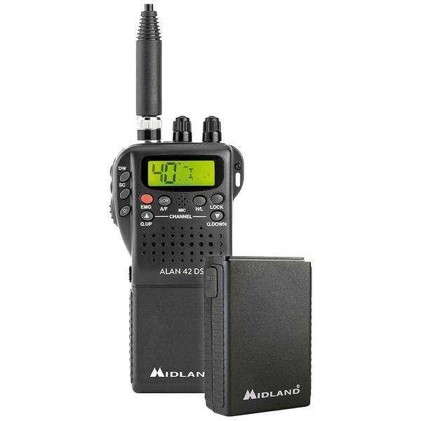 Midland C1267.S1  Alan 42 DS Power Bundle  Radio ricetrasmittente portatile CB