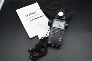SEKONIC L 508 Zoom Master Digital Light Exposure Meter Japan Film Camera WORKS