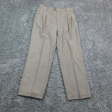 Zanella Bennett Pants Mens 36 Wool Pleated Dress Trousers Italy 34x30.5*