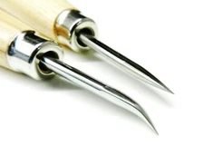 Burnisher Curved & Straight Blade 2" Burnishing Tool Set Jewelry Setting Bezel