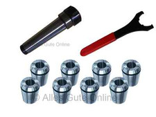 Spannfutter MK4 M16 ER25 + 8x Gewindebohrzange ER25GB (M3-M20) + Spannschlüssel
