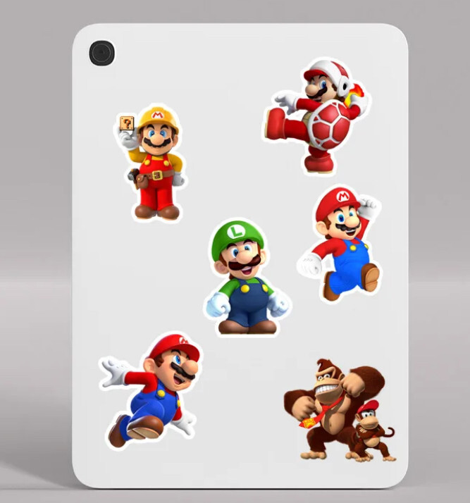 10 Random Super Mario Bros Nintendo Themed Water Resistant