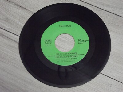 Jean-Francois Maurice Pas de Slow Pour Moi / Juliette Vinyl 7'' 45 RPM