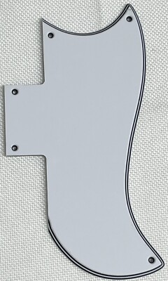 White 5-Ply For Fit Gibson SG 61 Reissue Style Guitar Pickguard