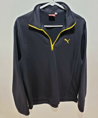 puma yellow quarter zip