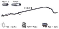 Ernst Abgasrohr Mitte (012478) FüR Opel Corsa D E | Abgasanlagenrohr,
