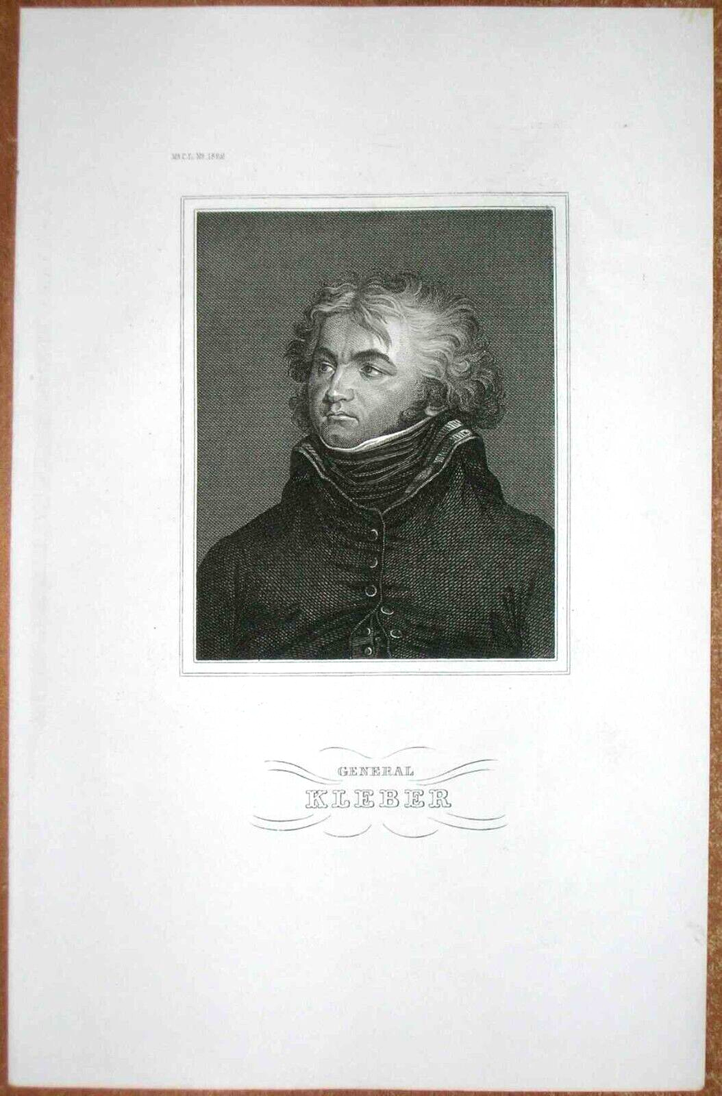 ca.1860 portrait print JEAN-BAPTISTE KLEBER, #58