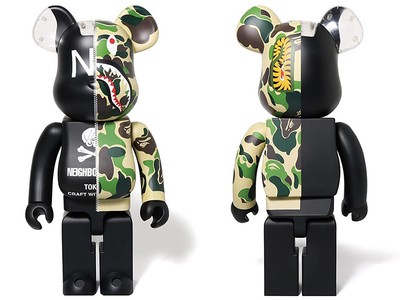 bearbrick bape neighborhood