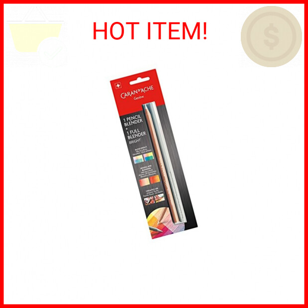 Caran d'Ache Full Blender Bright and Blender Pencil Pack, Oil Wax Medium