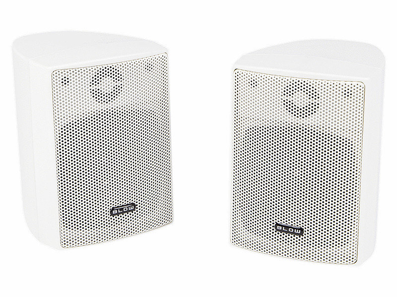 Speakers 2x 50W Wall Mounted Indoor Pair Audio Stereo Loudspeakers