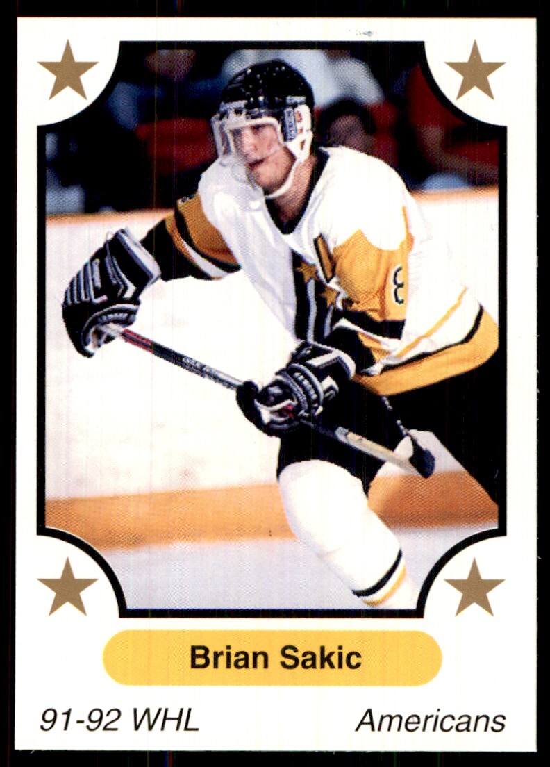 1991-92 7th Inning Sketch WHL Brian Sakic Tri-City Americans #292