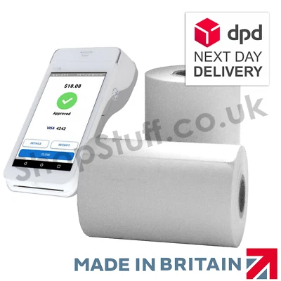 THERMAL TILL ROLLS BOX OF 20 ROLLS - for the PAX A920 57x40 Thermal Paper Printer Rolls (B4)