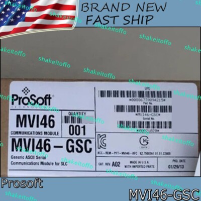 Factory Sealed ProSoft MVI46-GSC Brand New MVI46-GSC Main communication module