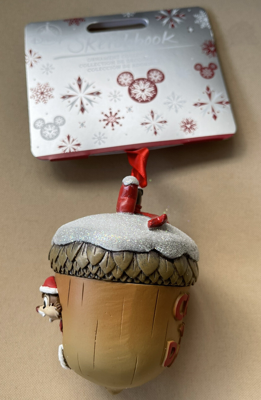 DISNEY STORE Sold Out CHIP ‘n DALE Sketchbook Acorn Christmas Ornament 2020 NIB eBay