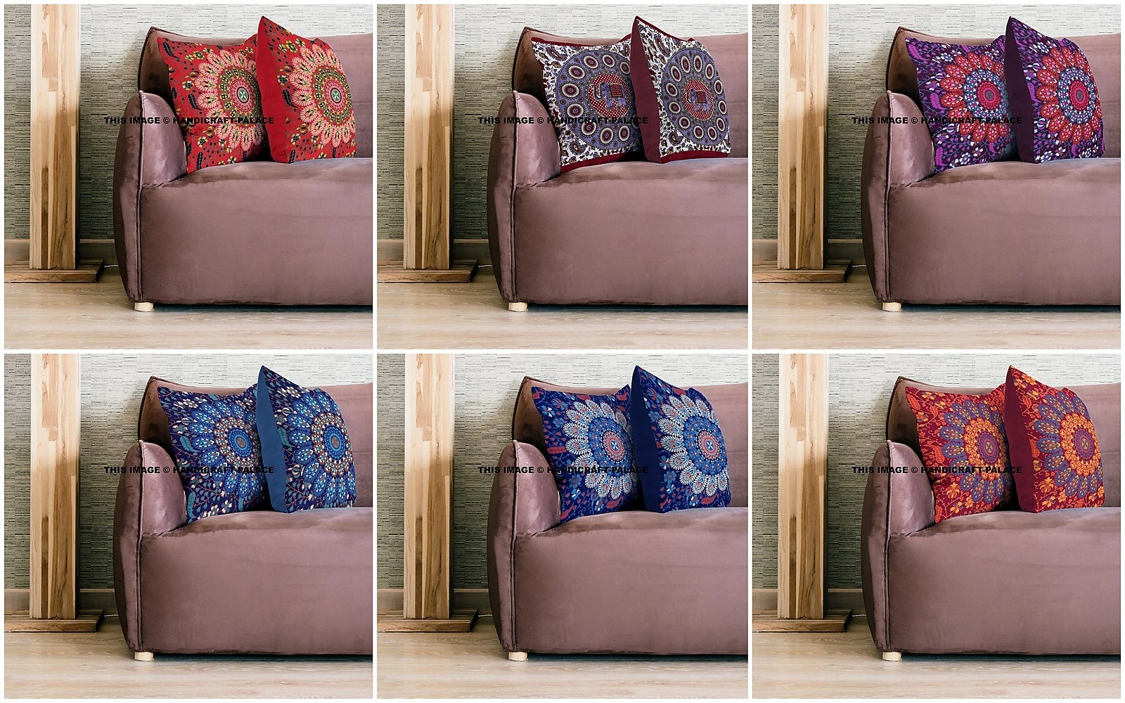 INDIEN CUSHION COVER MANDALA PEACOCK ETHNIC THROW PILLOW SHAM BOHEMIAN DECOR 18"
Opens in a new wind