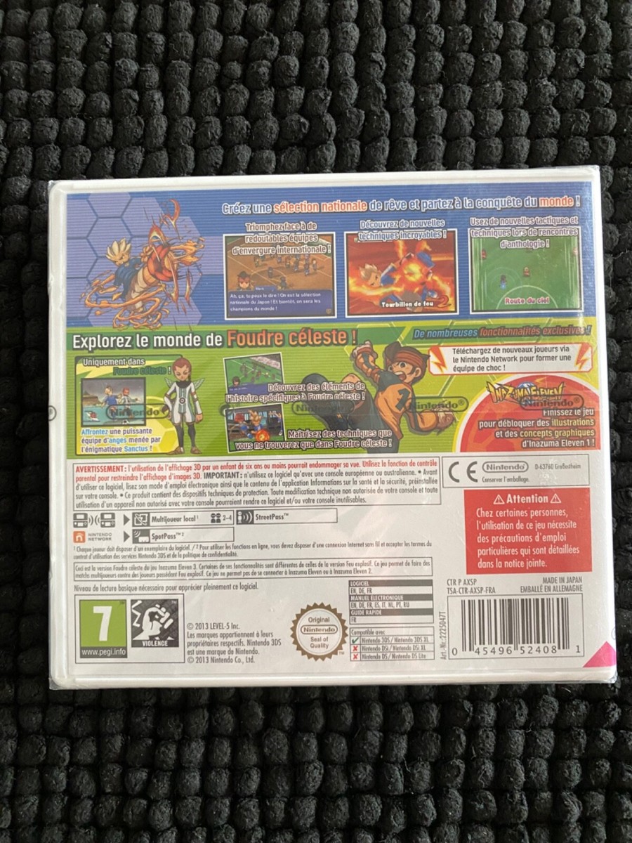 Jeu Inazuma Eleven Foudre Céleste (3DS) - Neuf Sous Blister - Version Française