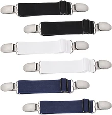 Mozeat Lens 6 Pcs Adjustable Hip Elastic Belt, Elastic Band for Sewing Pant Wais