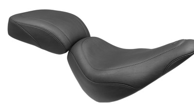 Mustang Wide Tripper Solo Black Vintage Harley Rear Seat 18-23 Softail Slim FLSL