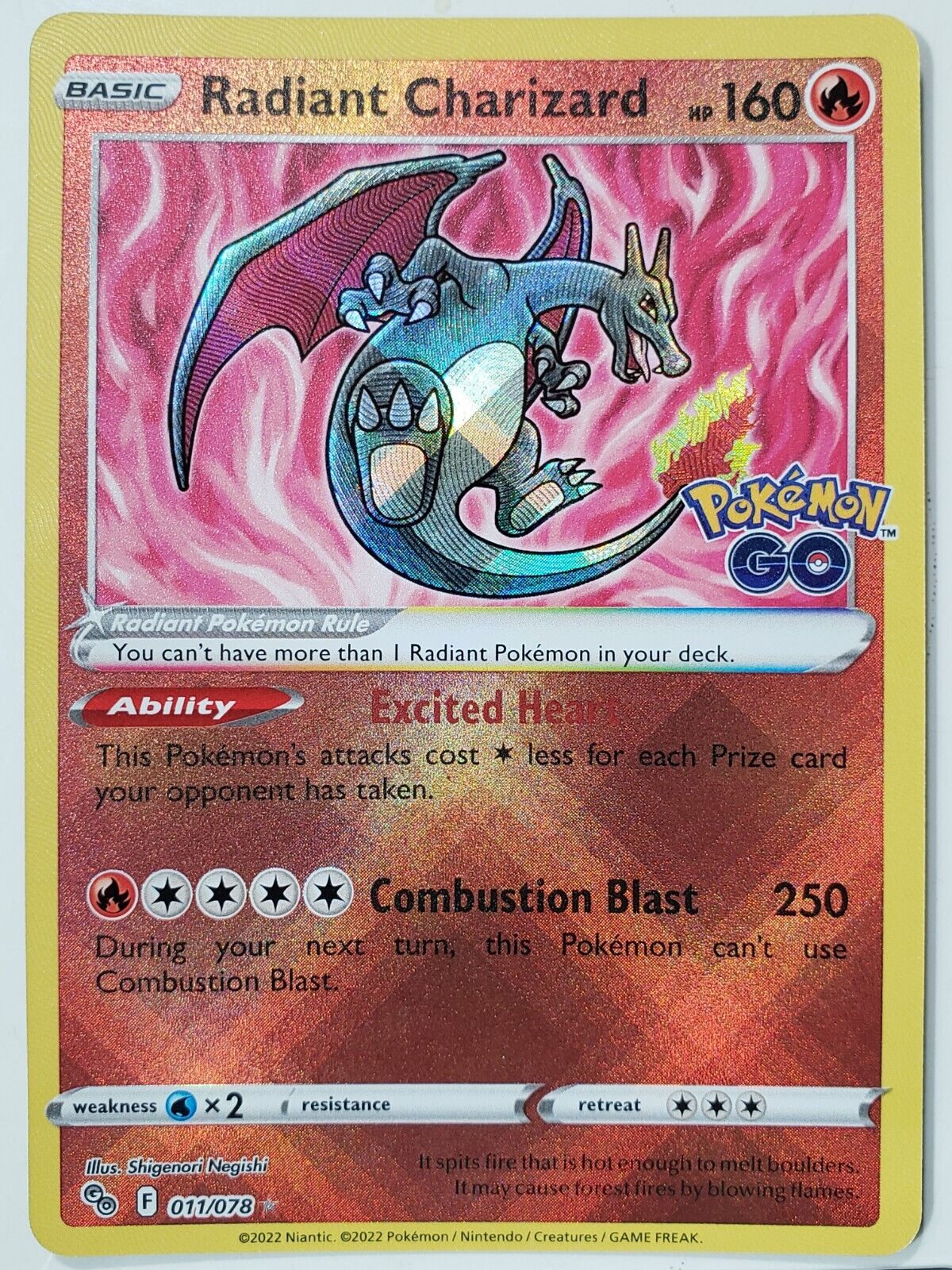 Charizard Radiante / Radiant Charizard (#011/78)