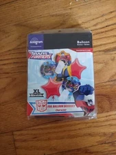 Transformers Anagram Party Foil Balloon Bouquet 5pcs. New