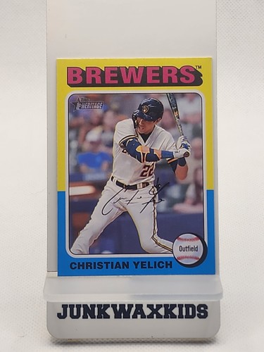 2024 Topps Heritage #369 Christian Yelich | Baseball Card