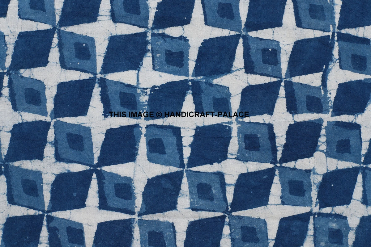 Indigo print outlet