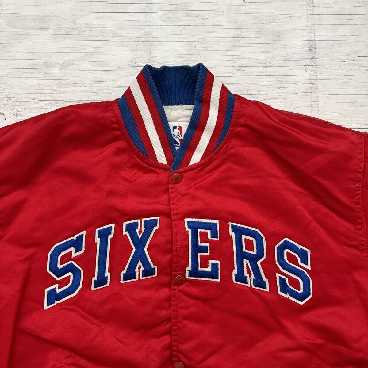 Vintage 80s NBA Starter Philadelphia 76ers Sixers Satin Vintage 80s NBA Starter Philadelphia 76ers Sixers Satin